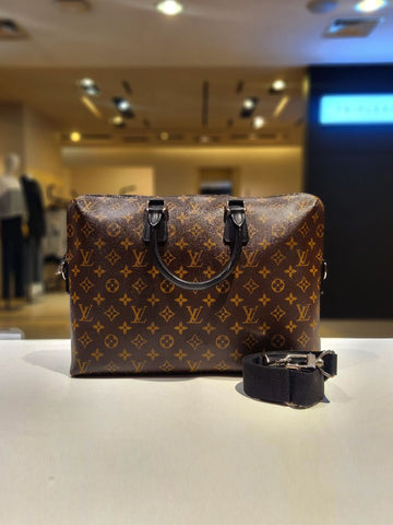 Louis Vuitton M40868 Monogram Macassar Briefcase Tote Bag 156890844