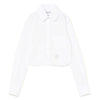 Thom Browne Classic Cropped Round Collar Cotton Poplin Shirt 156890862 [P]
