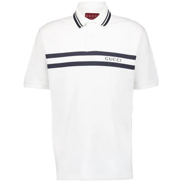 GUCCI プリントコットンポロシャツ 156890869