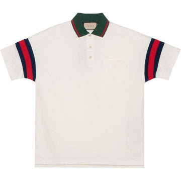 GUCCI Web Baumwoll-Jersey Polo 156890870