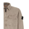 Stone Island Brushed Organic Cotton Canvas 'Old' Effect Regular Fit Zip-up Overshirt (L1S15 S00WN V019A) 156890875 [P]