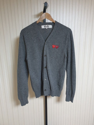 COMME DES GARCONS Charcoal Double Patch Herren Cardigan a7062 156891167