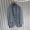 LORO PIANA ウールリネンシルクブレザー チェックジャケット 52 156902253 [P]