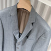 LORO PIANA ウールリネンシルクブレザー チェックジャケット 52 156902253 [P]