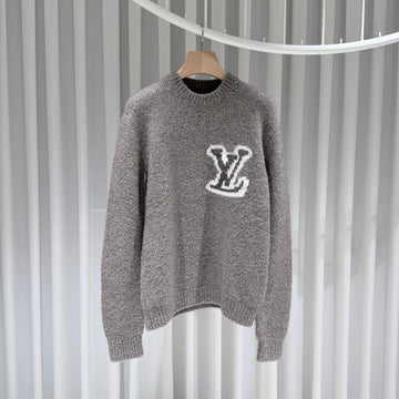 LOUIS VUITTON Intarsien-Strickpullover beige S+/M 156902765