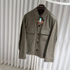 Loro Piana Dayto Denim Overshirt Jacket Khaki 156903239 [P]