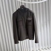 Loro Piana Wool Hooded Zip Jacket Dark Brown 156903299 [P]