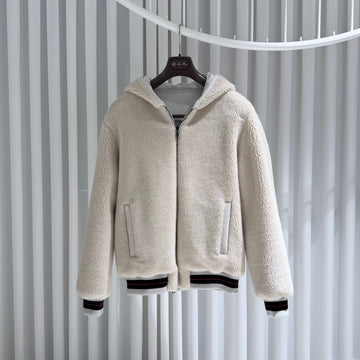 Loro Piana Reversible Fleece Jacket in Nylon Cashmere 85 - Size L 156903307