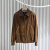 Loro Piana Calf Leather Suede Bomber Jacket 156903394 [P]