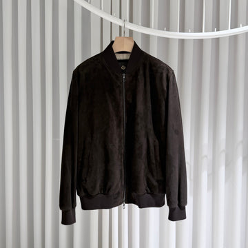 LORO PIANA Lambskin 100 Suede Bomberjacke 156903548