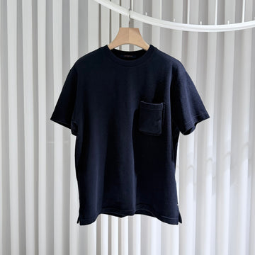 Louis Vuitton Monogram Pocket Cotton Short Sleeve T-Shirt Navy 156903913
