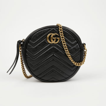 Gucci Mini Round Crossbody Bag Black 156724924