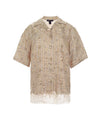 LOUIS VUITTON モノグラムラフィアショートスリーブシャツ34ゴールド5ET0093 125188940 [P]