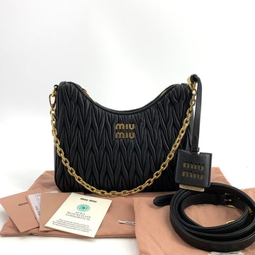 MIU MIU Nappa-Ketten-Schultertasche, Crossbody, Hobo 5bh211 156905000
