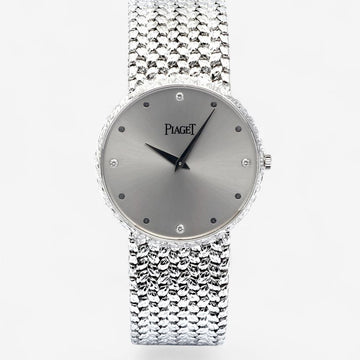 PIAGET ロープトラディション 31ミリ ミディアム 手巻き 90659 ビンテージ 18K ホワイトゴールド メンズユニセックスウォッチ 1980年代 156909344