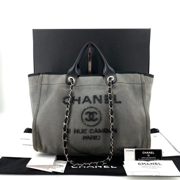 CHANEL Deauville Large Tote Bag Shoulder Bag 156909618