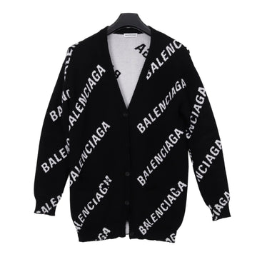Balenciaga Logo Cardigan Black 156731321