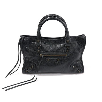 BALENCIAGA Schwarz Arena Lammleder Le City Kleine Tote Bag 811442 156911514