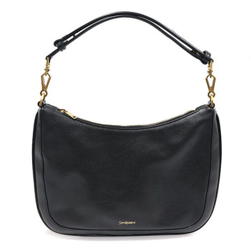 Saint Laurent Classic Logo Printing Hobo Shoulder Bag in Black 808183 156911521