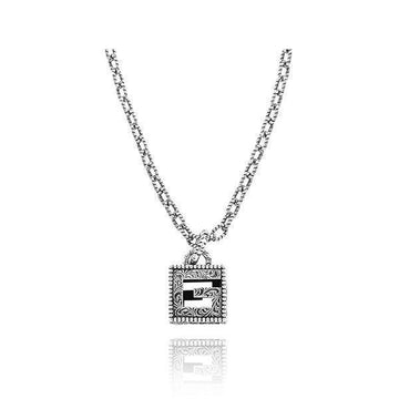 Gucci Square G Silver Necklace for Men 37284465