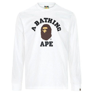 BAPE 26SS College Langarm T-Shirt 001LTM301011M 156911588