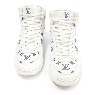 LOUIS VUITTON ホワイト モノグラム カーフスキン リボリ ブーツ ハイカット メンズ スニーカー 6.5 156911638