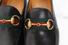 GUCCI ウェブ ホースビット レザー ローファー 6(250) 156912424 [P]