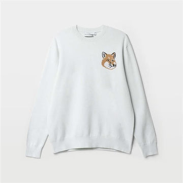 Maison Kitsune Fox Head Intarsia Unisex Knit 156912562
