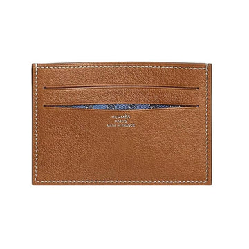 HERMES Städtischer Twill-Kartenhalter für Herren Geldbörse Gold H084439CAAC 156913025