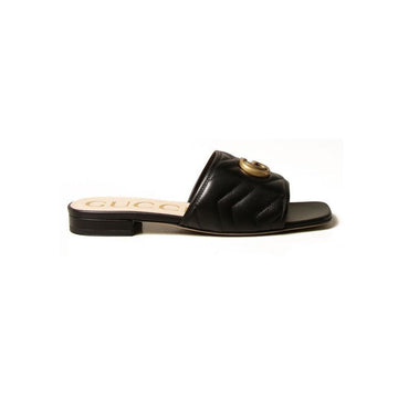 GUCCI Logo Matelassé Slide Sandalen 646169 BKO60 1000 49071818