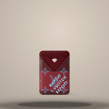 Louis Vuitton Porte-Cartes Magnet Red Stripe M26649 156917066
