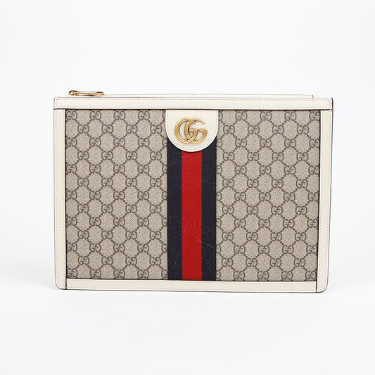 GUCCI Ophidia Portfolio Case White 156799674