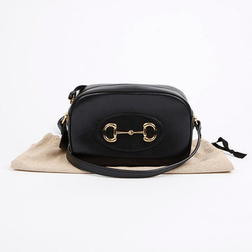 GUCCI Pferdebit 1955 kleine Schultertasche Schwarz 156799729