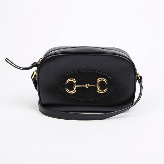 GUCCI Pferdebit 1955 kleine Schultertasche Schwarz 156799729