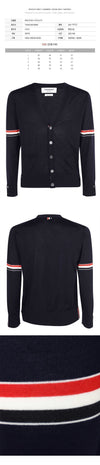 THOM BROWNE 23FW Armbinden Streifen Cardigan Navy MKC410A Y1014 415 57379314 [P]