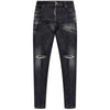 DSQUARED2 26 ブラックウオッシュスケータージーンズ 156922894 [P]