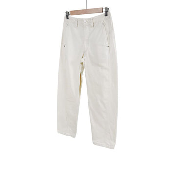 LEMAIRE Damen Five-Pocket Twist Workwear Denimhose Ivory 34 155379907