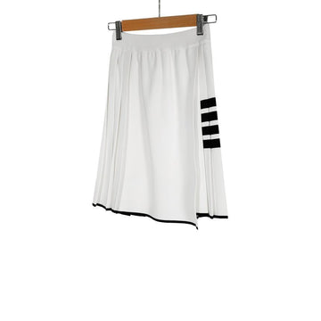 THOM BROWNE ミラノステッチ 4バ フリーツ スカート ミニ ホワイト 36 146272140