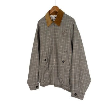 MIU MIU 25ss ダブルチェック ウーブ オーバーフィット ウール ブルゾン ジャケット ブラウン 40 149078618
