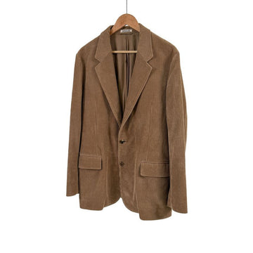 Auralee Men's Washed Corduroy Blazer Trucker Jacket Brown 5 Size 156162775
