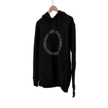 1017 ALYX 9SM ALYX Men's Cube Chain Graphic Logo Oversized Hoodie T-shirt Black 156162716