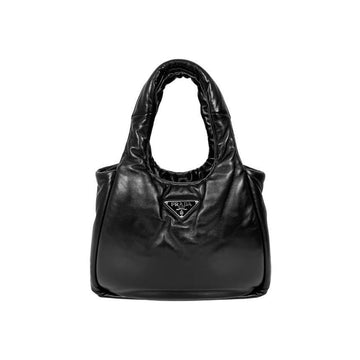 Prada Padded Soft Napa Leather Tote Bag Medium Black 149944919