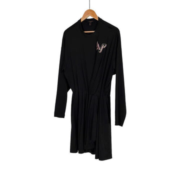 Louis Vuitton Women LV Crystal Logo Cotton Mini Dress Black 34 147620776