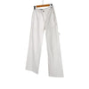 Loewe Men's Anagram Logo Leather Tab Carpenter Work Denim Pants White 46 147620765 [P]