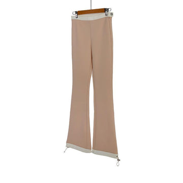 CHANEL Luxury Viar Women's CC Logo Fleece Patch Pastel Ski Wear Track Setup Pants 36 147620773