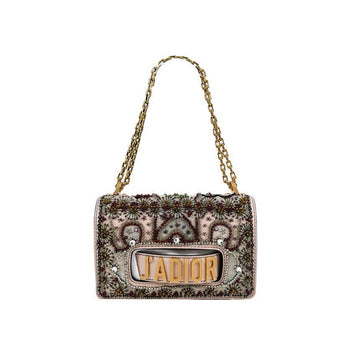 DIOR Christian eama Perlenstickerei Leder Kettenflap Schultertasche M9000 CHEC 155485838