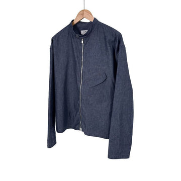Hermes Men's 24ss Madison Collar Zip Jacket Indigo 43 155485836