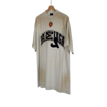 Balenciaga Men's Skater Dirty Washing Oversized T-Shirt White 739028TOVN29012 147253202