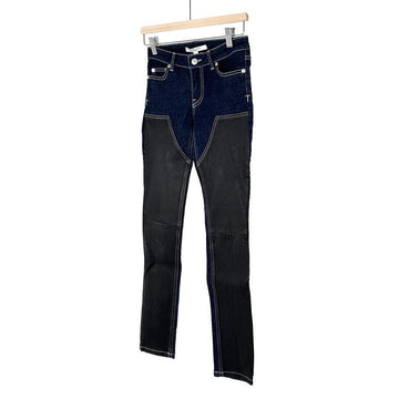 Givenchy Women's Leather Slim Fit Denim Pants 34 143524608