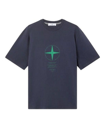 STONE ISLAND Bio-Baumwoll-Jersey T-Shirt Kurzarm 156726366